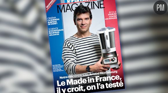 Arnaud Montebourg en marinière à la Une du Parisien magazine.