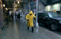 Malgré l'ouragan Sandy, Denzel Washington s'est rendu sur le plateau de David Letterman