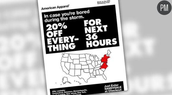 La promotion de mauvais goût d'American Apparel.