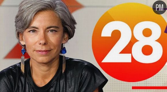 Elisabeth Quin, à la tête du magazine quotidien "28 minutes" sur Arte.