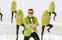 Psy dans une publicité pour Wonderful Pistachios, diffusée lors du Super Bowl.