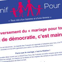 "Le Monde" publie une page de pub anti-mariage gay