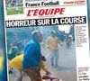 La Une de L'Equipe du 16 avril 2013.