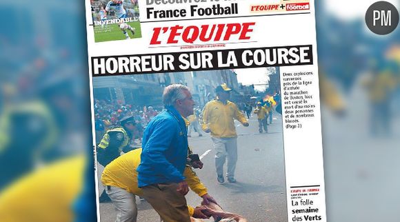 La Une de L'Equipe du 16 avril 2013.