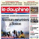 "le Dauphiné Libéré" du 16/04/2013.