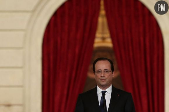 François Hollande face à la presse, le 16 mai 2013.