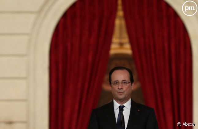 François Hollande face à la presse, le 16 mai 2013.
