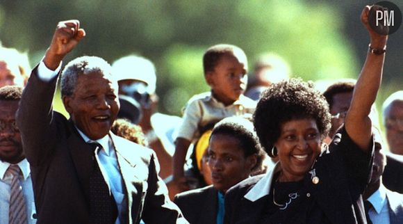 Nelson Mandela et sa femme Winnie