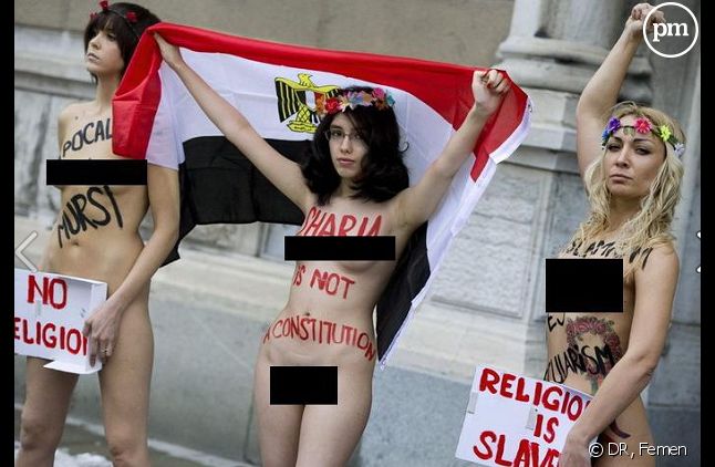 Capture d'écran d'une photo présente sur la page officielle des Femens egyptiennes
