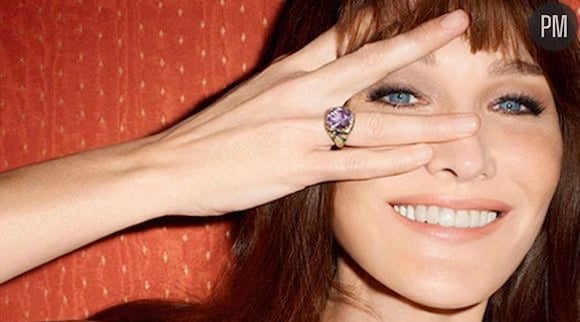 Carla Bruni, égérie publicitaire de Bulgari