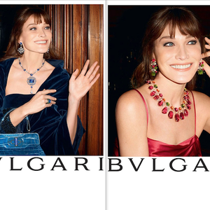 Carla Bruni, égérie publicitaire de Bulgari