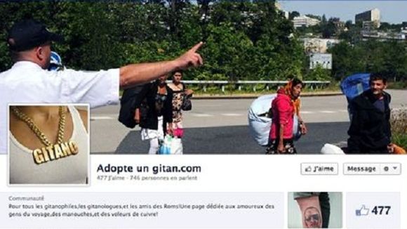 Facebook : la page "Adopte un gitan.com" attaquée en justice pour "incitation à la haine raciale"
