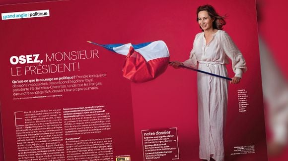 Ségolène Royal déguisée dans "Le Parisien Magazine"