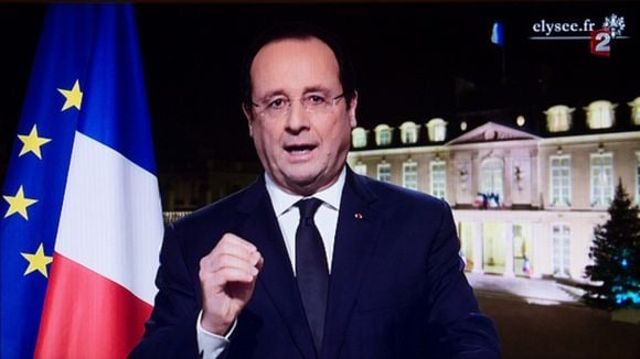 François Hollande, lors des voeux présidentiels le 31 décembre 2013