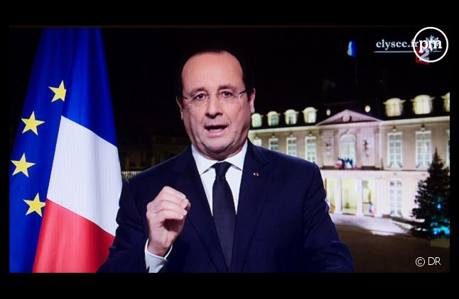 François Hollande, lors des voeux présidentiels le 31 décembre 2013