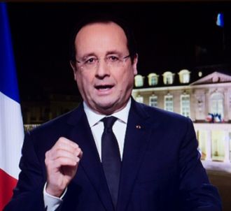 François Hollande, lors des voeux présidentiels le 31...