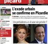 La Une du Courrier Picard, le 11 janvier 2014