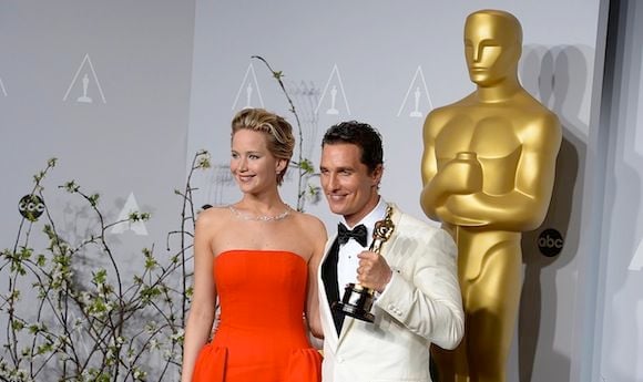 Matthew McConaughey et Jennifer Lawrence.