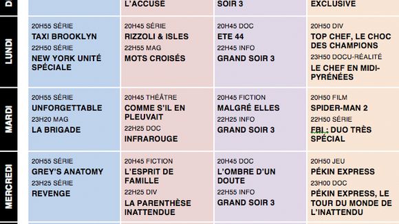 Tous les programmes de la télé du 26 avril au 2 mai 2014