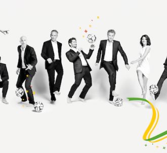 L'équipe de TF1 pour la Coupe du Monde 2014.