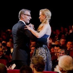 Lambert Wilson et Nicole Kidman, pour la cérémonie d'ouverture du 67e festival de Cannes.