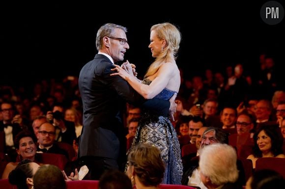 Lambert Wilson et Nicole Kidman, pour la cérémonie d'ouverture du 67e festival de Cannes.