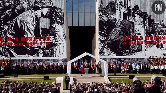 François Hollande au Memorial de Caen ce matin