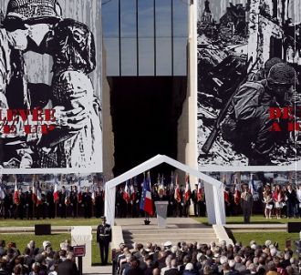François Hollande au Memorial de Caen ce matin