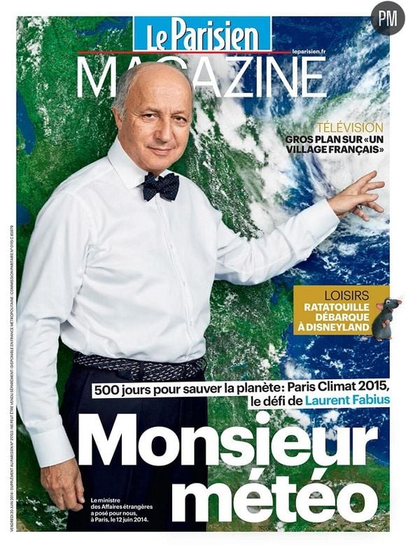 Laurent Fabius en Une du "Parisien Magazine"