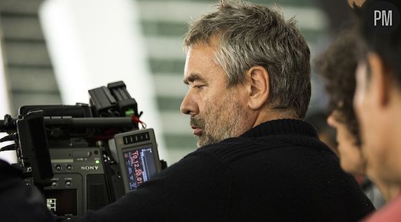 Luc Besson sur le tournage de "Lucy"