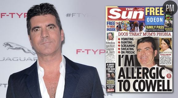 Une femme allergique à Simon Cowell en Une du Sun