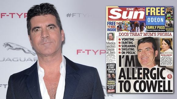 "Allergique à Simon Cowell" : La Une très insolite du Sun britannique