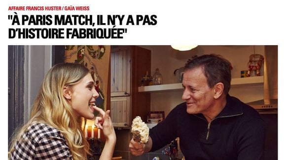 Faux couple Francis Huster-Gaia : "Paris Match" prend la parole