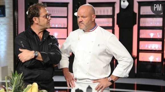 Michel Sarran et Philippe Etchebest dans "Top Chef" 2015