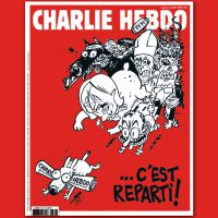 "C'est reparti" en Une du nouveau "Charlie Hebdo"