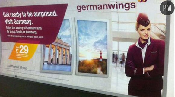 La campagne anglaise pour la Germanwings.