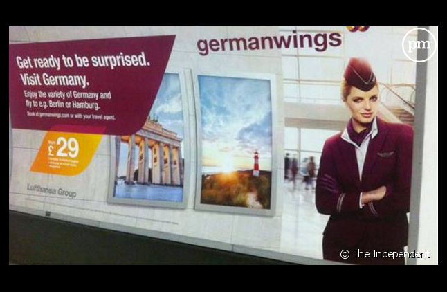 La campagne anglaise pour la Germanwings.