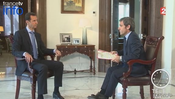 France 2 : David Pujadas décroche une interview de Bachar el-Assad