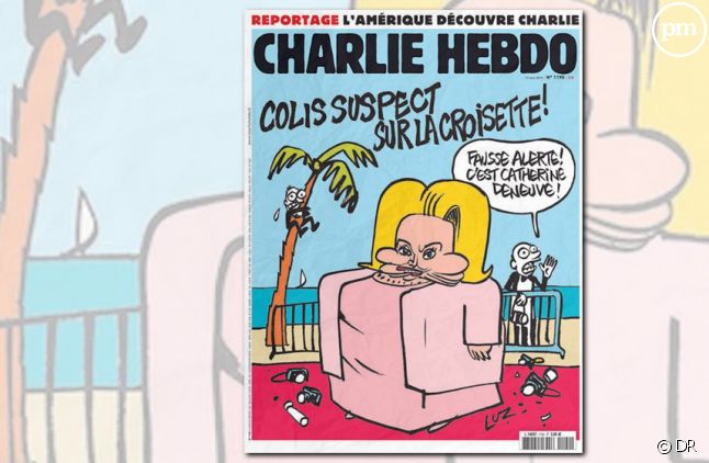 Catherine Deneuve en Une de "Charlie Hebdo"
