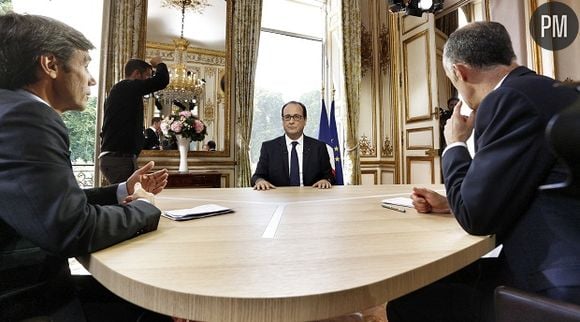 François Hollande lors de l'interview du 14 juillet 2014