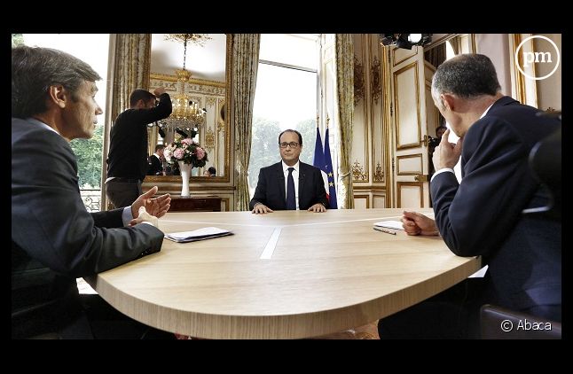 François Hollande lors de l'interview du 14 juillet 2014