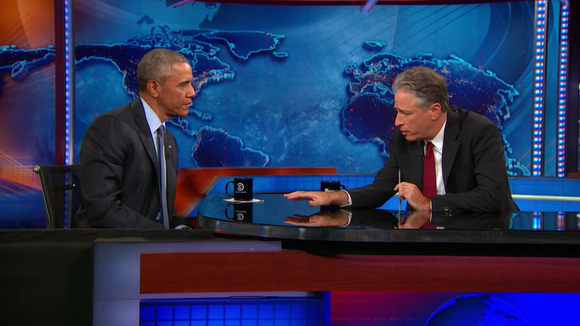 Barack Obama implore Jon Stewart de ne pas quitter le "Daily Show"