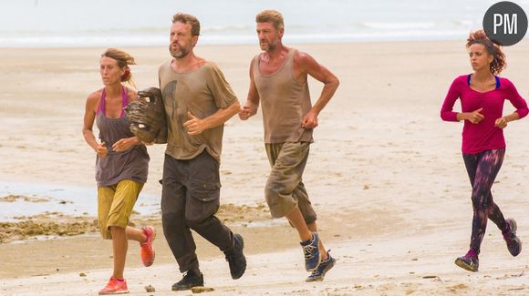 Chantal, Marc, Bruno et Melissa dans "Koh-Lanta" 2015