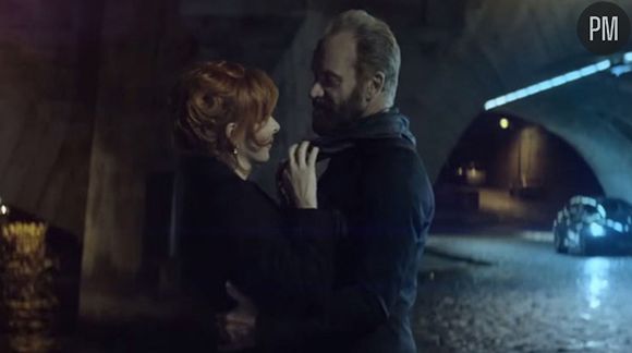 Mylène Farmer et Sting dans le clip de "Stolen Car"