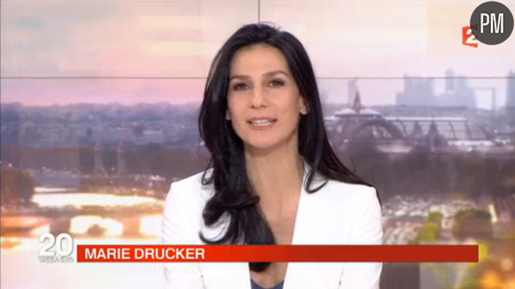 Marie Drucker faisait hier soir ses adieux au JT