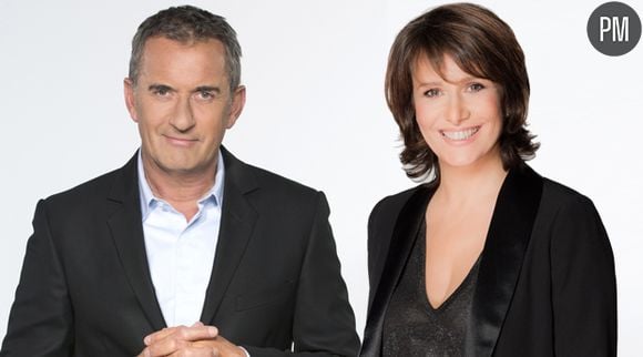 Christophe Dechavanne et Carole Rousseau.