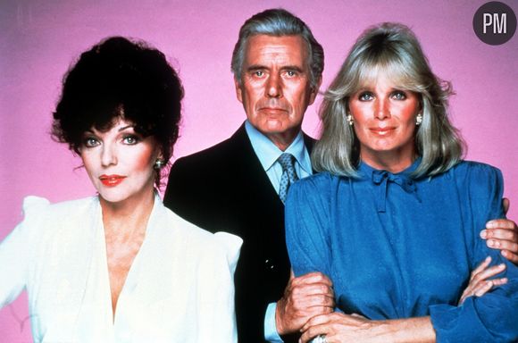 Joan Collins, John Forsythe et Linda Evans