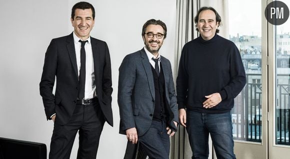 Matthieu Pigasse, Pierre-Antoine Capton et Xavier Niel.