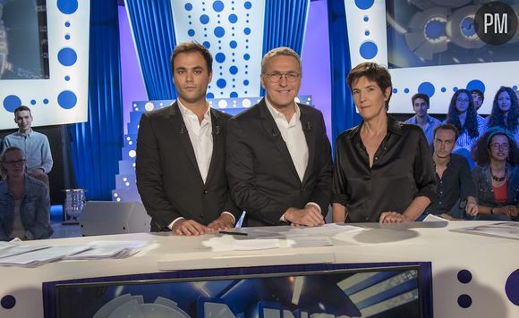 Charles Consigny, Laurent Ruquier et Christine Angot.