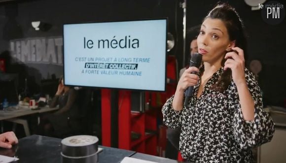 Sophia Chikirou lors de la soirée de lancement du "Média"